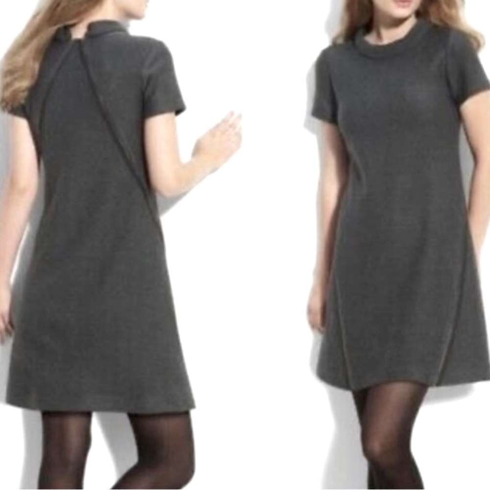 THEORY Short Sleeve Mini Shift Dress